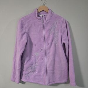 Northern Reflections Lavender Fleece Medium Sweater